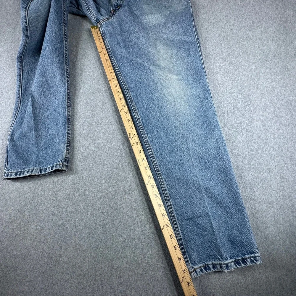 Vintage Levis 545 Jeans Mens 34x32 Loose Fit Straight Tapered 90s Orange Tab